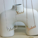 Timeless Treasures: 14K Custom Name Necklaces with Birthstone Enchantments