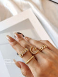 Leaf Open Ring-gold ring-silver ring-cyndi-dai