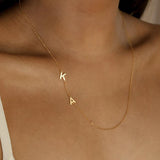 initial necklace-gold Necklace-silver Necklace-Customizable-Jewelry-cyndi-dai