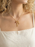 Personalized Vertical Name Necklace for Women – Minimalist Custom Jewelry Gift
