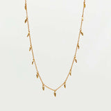 18k Gold Wheat Ear Clavicle Chain